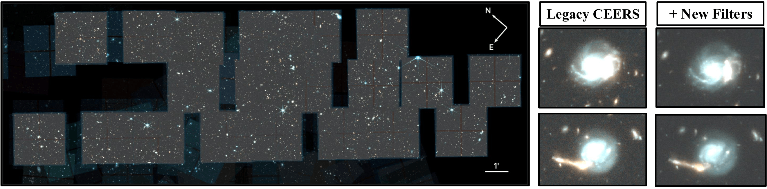 SPAM NIRCam color composite of the CEERS field