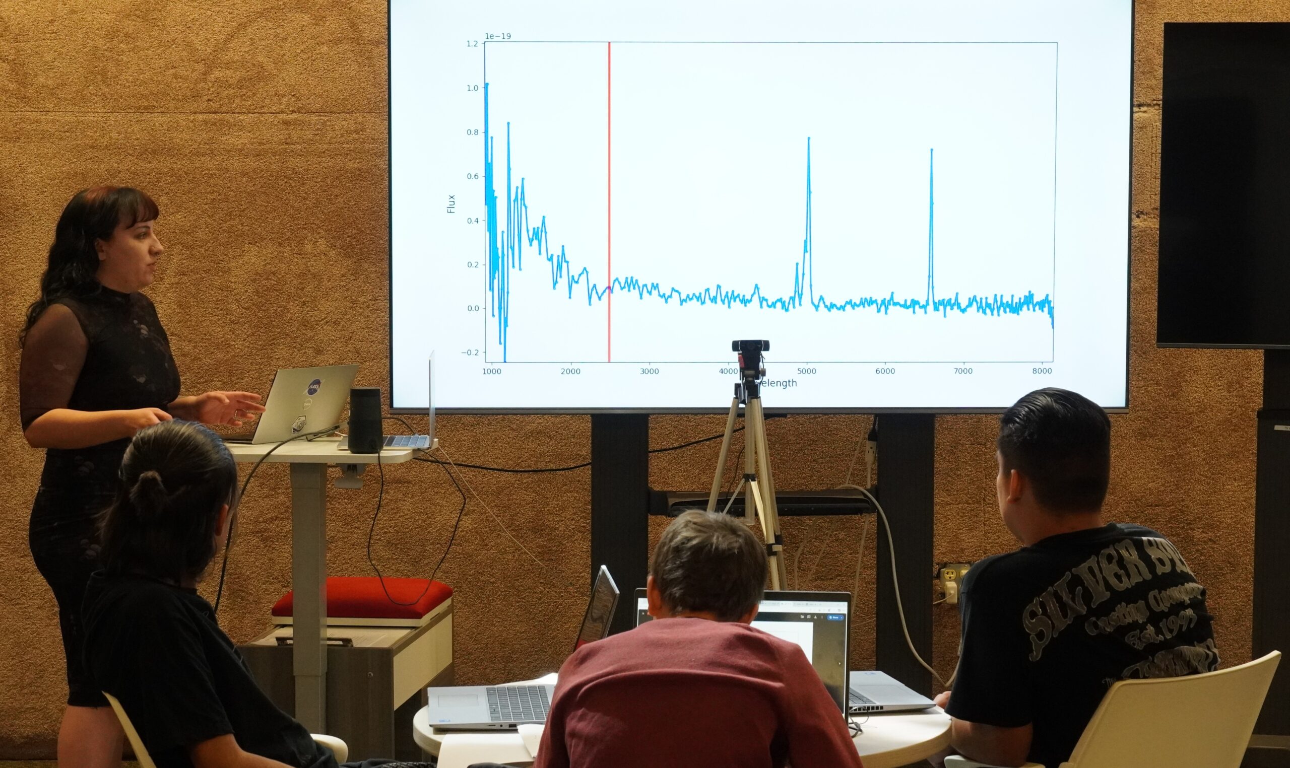 Presenting an audio file and the CAPERS spectrum it was generated from